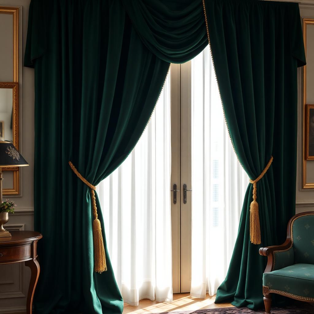 After: Living room curtain transformation